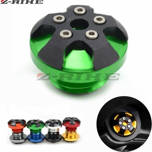 Motorcycle CNC magnetic engine oil filler cap Moto Bike Engine Oil Cap For kawasaki zx-6r Z1000SX Ninja1000 2010- z1000 ER-6