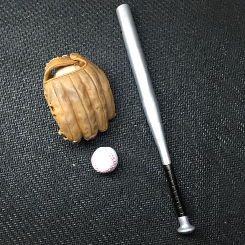 1/6 Scale Figure Scene Accessories TD27-25 Metal Baseball Bat Catching Glove Model Accessory for 12 inches Action Figure
