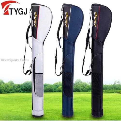 Upgraded 6-7 Golf Clubs Bag Waterproof Ultralight Gun Bags Portable Golf Sports Carry Pack Shoulder Belt Large Cpacity Package