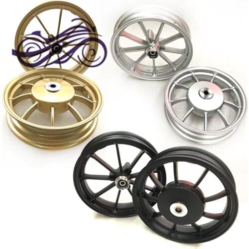 Motorcycle modified disc brake wheel For Yamaha Jog50 3KJ 3YJ ZR Jog Z / R 10 inch aluminum alloy front wheel