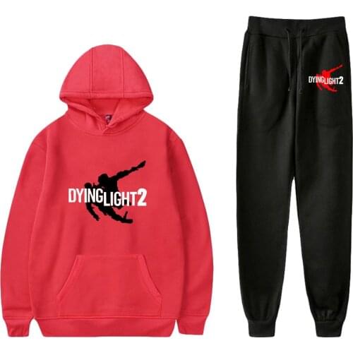 WAWNI Dying Light 2 Hoodies 2 Piece Suit Fashion Sweatshirts Pants Game Sets Cosplay Pullover Pants Harajuku Wtreetwear Suit New