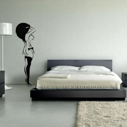Naked Girl Wall Decal Sexy woman Silhouette Wall Sticker Vinyl Art Decal for Home Bedroom Decoraion Removabel Wallpaper C828