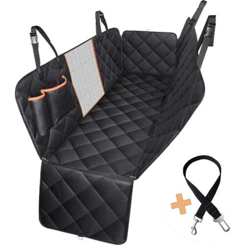 Dropshipping Waterproof Dog Car Seat Cover Pet Carrier With Pet Safety Belt Car Rear Back Seat Mat Hammock Cushion Protector