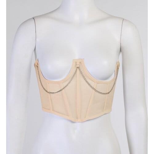 Women Metal Chain Straps Female Stretchy Wide Belt Ladies Asymmetry Belts for Women Lace Up Wide Belt Mesh Elegant