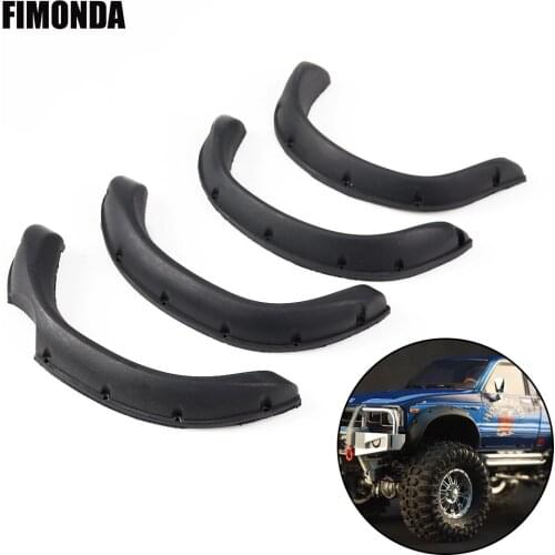 RC Car Rubber Fender Flares for 1/10 RC Crawler TAMIYA Hilux BRUISER RC4WD TF2 Mojave Body Parts