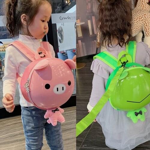 Kindergarten Anti-lost Childrens School Bag Summer Baby Small Backpack Boys and Girls Cartoon Eggshells Off Shoulders