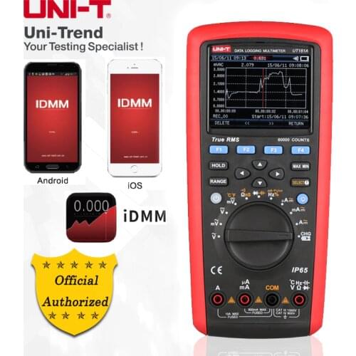UNI-T UT181A Multimeter Low-Pass Filter/nS Conductance/Dual Temperature Measurement PC Automatic Range USB Data Transmission