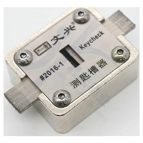 Wenxing Key Check Groove Depth Testing Tools Keys Way Checker Locksmith Tools