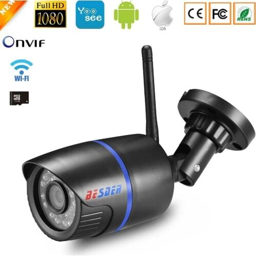 Yoosee IP Camera Wifi 1080P 960P 720P ONVIF Wireless Wired P2P CCTV Bullet Outdoor Camera With MiscroSD Card Slot Max 64G
