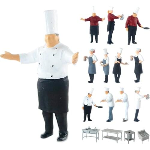 1/64 Scale Resin Mini Figures People Railway Scenery Miniature Model
