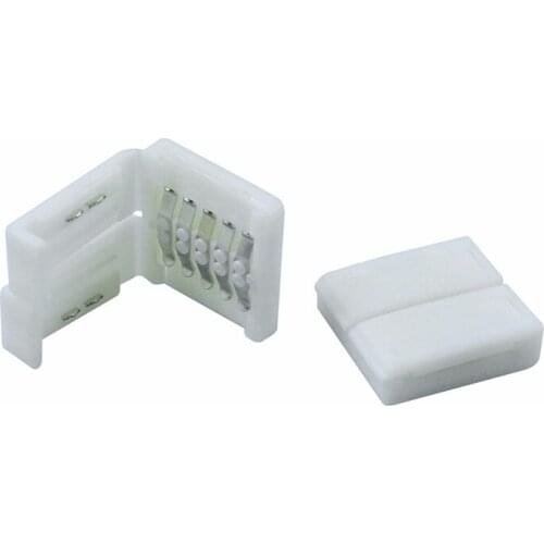 10pcs/lot RGBW RGBWW LED strip connector, 10mm 5pin free welding 5050 LED RGBW RGBWW strip 10mm PCB Board Clip Free Welding BB5