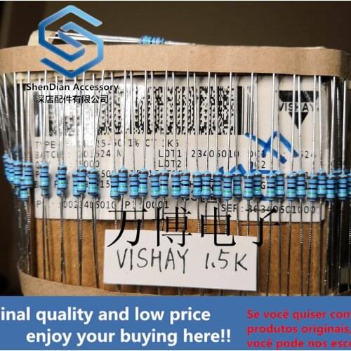10pcs only orginal new can resistance 1/4W 0.25W 1.5K 1500 ohm
