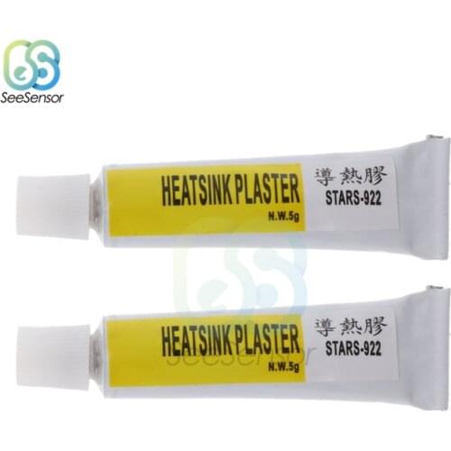 2pcsx5g Thermal Grease Paste Conductive Heatsink Plaster Adhesive Glue For Chip VGA RAM LED IC Cooler Radiator Cooling STARS-922