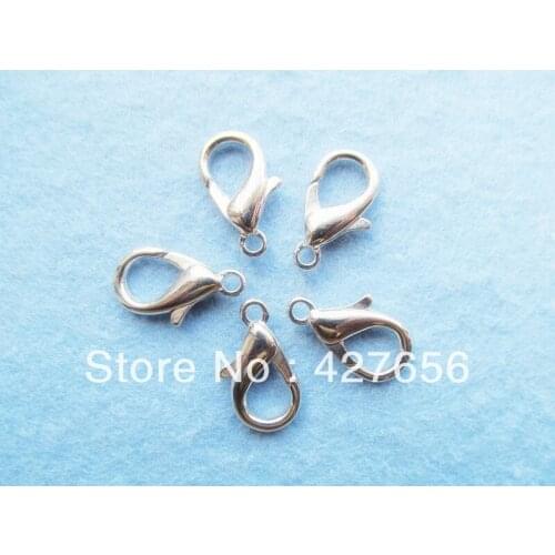 500pcs 7mmx12mm Lobster Clasps Hooks Connector Charm Finding DIY Accessory Jewellery Making