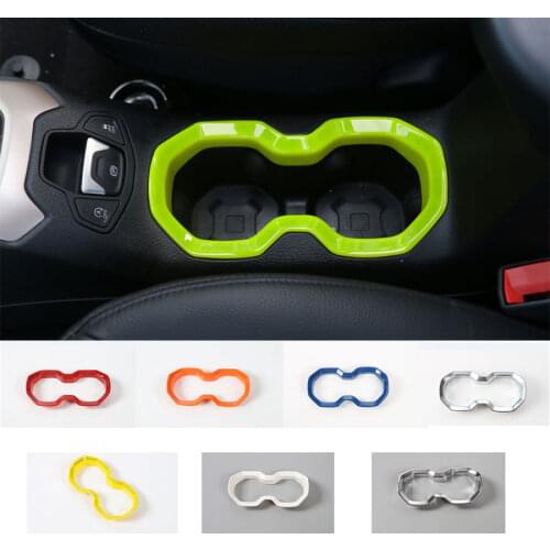 Car-styling 2017 Newest Arrival Car Drink Cup Holder ABS Car Interior Moulding Sticker Accessories for Jeep Renegade 2015 up