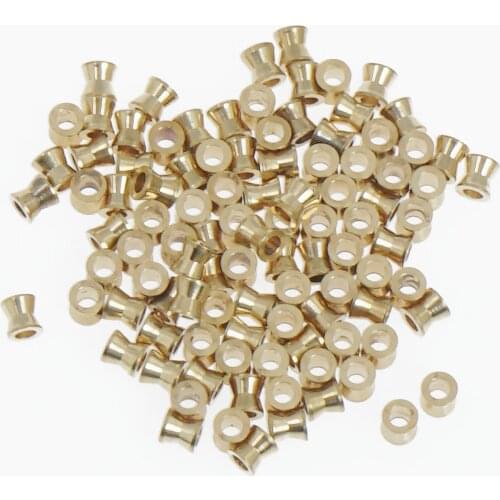Raw Brass Spacer Bead Cylinder 3x3.2mm (hole 1.5mm) Findings 10377350