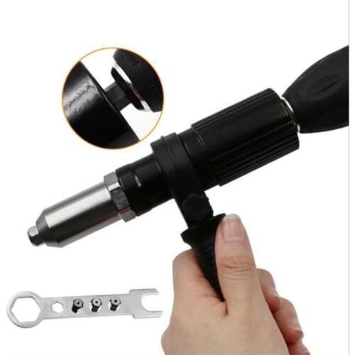 Electric Hand Riveter Conversion Tool Insert Nail Riveting Adapter Gun Nut Tool Cordless Rivets Drill Adaptor 2.4-4.8mm