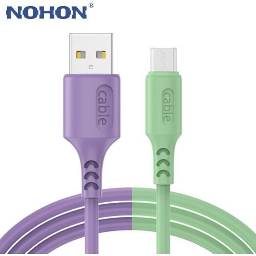 Silicone Micro USB Cable For Samsung S7 A10 M10 Honor 10i 20i Redmi Note 4 4X Data Charger Microusb Phone Cord Fast Charge Wire