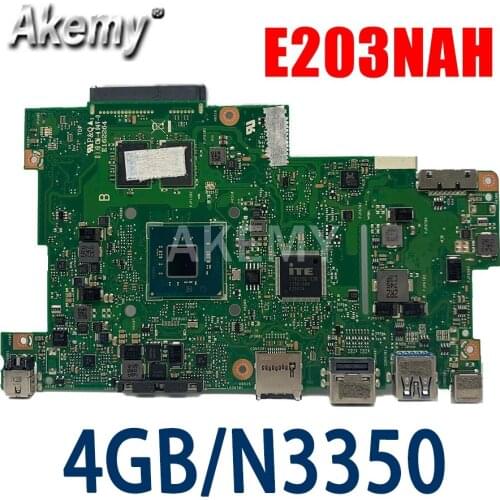 ERILLES 90NB0FC0-R00010 Motherboard For Asus E203N E203NA E203NAS E203NAH E203M E203MA Laotop Mainboard 4G/N3350 No onboard SSD