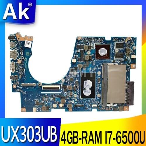 UX303UB Laptop motherboard for ASUS Zenbook UX303UB UX303U original mainboard 4GB-RAM I7-6500U GT940M-2GB
