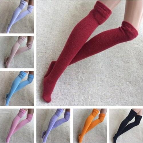 1/6 Dolls Fashion Solid Color Stocking for Blyth, Barbies, Azone 1/6 Doll Socks Clothes Accessories Girl Toy