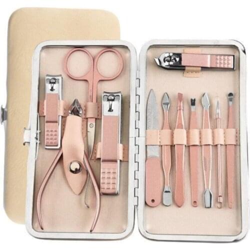 Bag Stainless Steel Manicure & pedicure Set 12 Piece 6925300017739