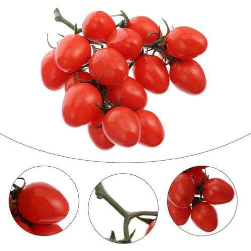 Fake Fruit Simulation Cherry Tomatoes Home Party Decoration Photography Prop Artificial Fruit String Foam Fake Fruit Props