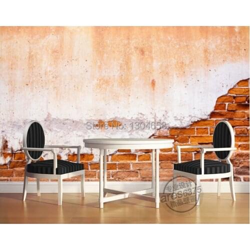 Custom retro wallpaper, brick pattern for the living room bedroom TV setting wall vinyl wallpaper Papel de parede