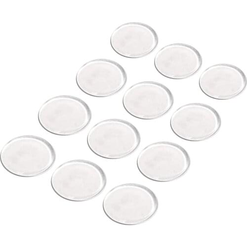 Transparent Bumpers Pads Large 18PCS Adhesive Round Bumper Pads for Glass Table Top Cutting Board Cabinet Drawer