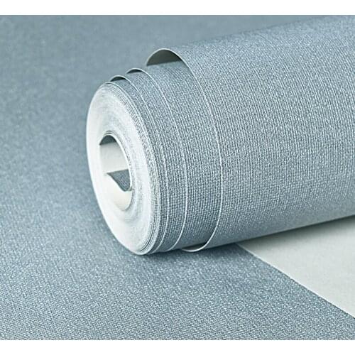 PVC Wallpaper Modern Simple Nordic INS Pure Color Linen Wallpaper Living Room Bedroom Hotel Background Wall Home Decor 3D Tapety