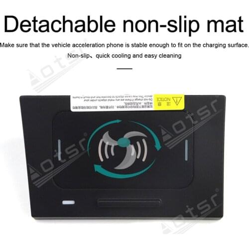 QI Wireless Fast Charge Special On-Board Charge Phone Charge Panel Android For HYUNDAI Elantra 2018 Car Non-slip Car Accessories