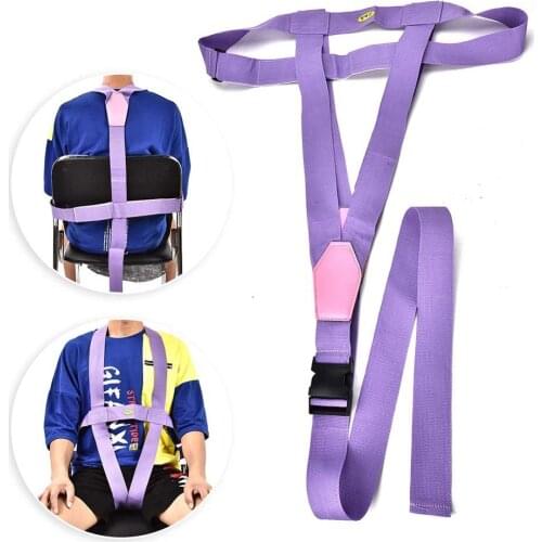 Elderly Patient Wheelchair Belt Bandage Adjustable Safety Harness Strap Wheelchair Restraint Anti-slip Safety Fixing Strap Belts