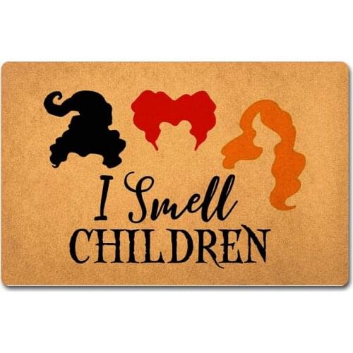 Rubber rear door mat that smells like kids Hocus Pocuss funny door mats entrance door mats home decor front door mats non-slip