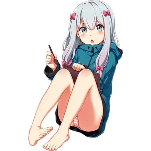 Super Sexy Beauty Eromanga Sensei Izumi Sagiri Anime JDM Window Decal 3D Waterproof Car Stickers and Decals Decoration KK