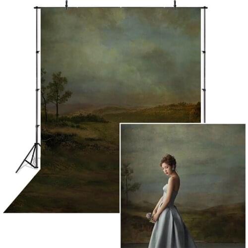 Dark Brown Rural Photography Backdrop Portrait Adult Photo Old Oil Painting Master Absract Background For Photostudio Art Props