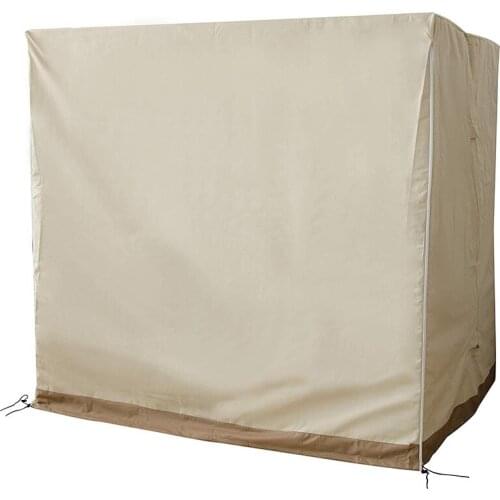 3 Seat Terrace Canopy Swing Cover Garden Swing Cover Waterproof Outdoor Furniture Dust Cover 88 Inch Long