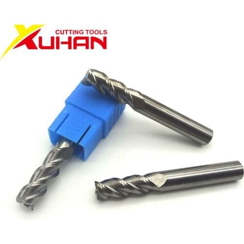 Carbide end mill 3Flute Φ8.0*8D*60L Aluminum Wood milling cutter Tungsten Steel endmills Tool By Cnc Maching