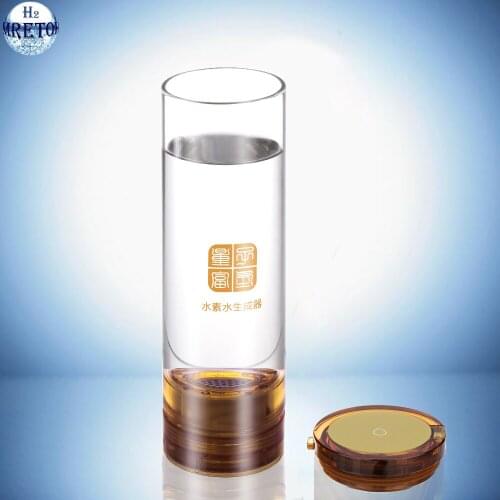 Patented Product Micro Hydrogen Generator Glass Cup Alkali Making Machine Rechargeable Anti-Aging Remove Chlorine and Ozone