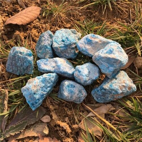 1000g natural minerals blue apatite rough gemstone reiki healing meditation energy crystals for home&garden decoration wholesale