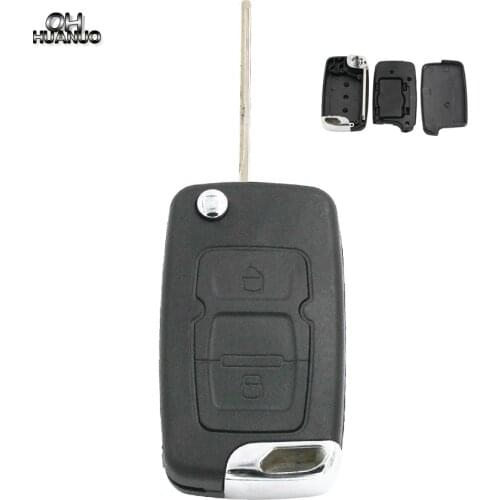 2 Buttons Flip Folding Key Blank Fob Key Case Remote Shell Cover for Geely Emgrand