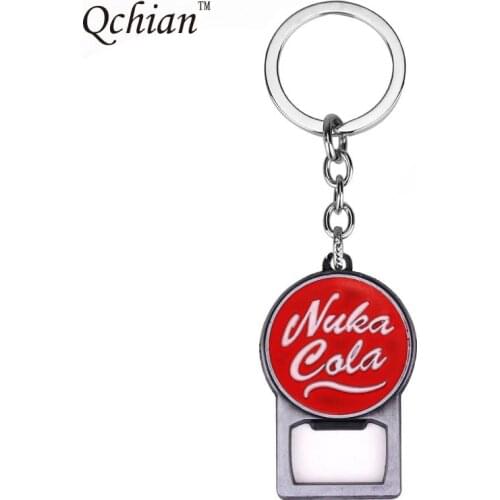 2017 Beer Bottle Opener Pip Boy Nuka Cola Fallout 4 Can Fathers Day Tool Metal Jewelry keychain key rings Pendant Keys Cerveja