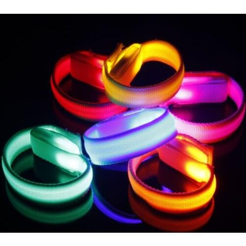 300pcs LED Bracelets Flashing Wrist Band for Event Party Concerts Bars Decoration Glowing Bicycle Running Gear Lights Up ZA3381