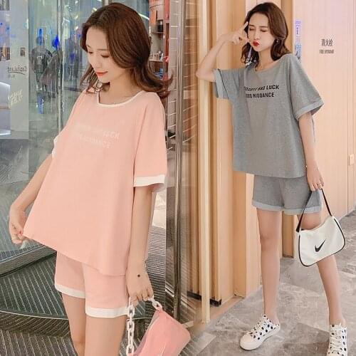 707# Maternity Clothes Stylish Sweety 2Pcs Maternity Dress Set Clothes for Pregnant Women Slimming Pregnant Women Suit