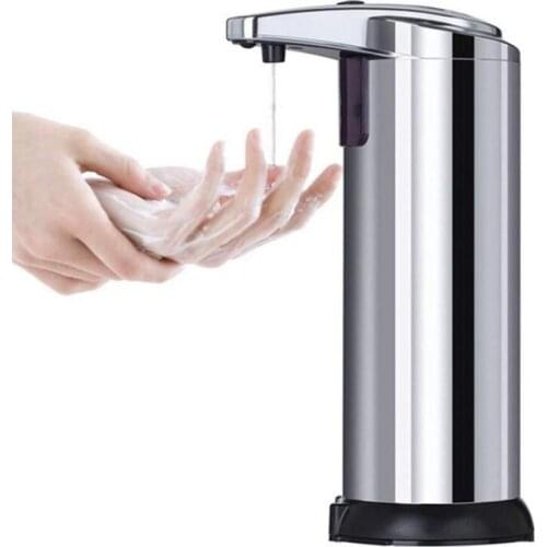 Automatic Soap Dispenser Induction Stainless Steel Bubble Soap Dispenser Distributor Infrared Sensor Bathroom Household