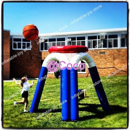 Free shipping! airtight 2.5m/3mH children inflatable basketball hoop games, commercial rent inflatable toss dart games