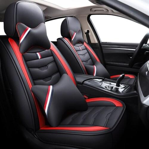 ZHOUSHENGLEE Universal Leather Car seat covers For Opel Astra h j g mokka insignia Cascada corsa adam ampera Andhra zafira auto