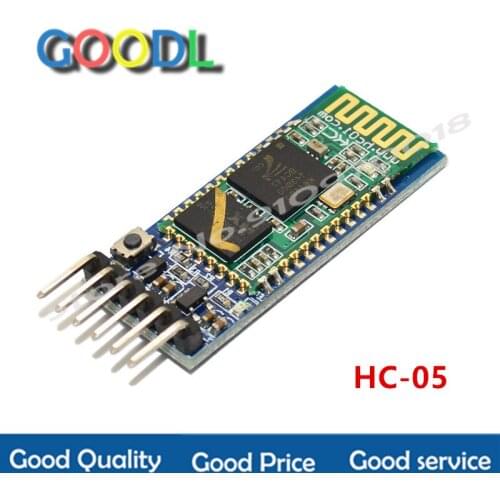 HC-05-módulo inalámbrico para receptor RF rduino, dispositivo receptor RS232 Master Slave, 6 pines, Bluetooth/HC-06, 4 pines