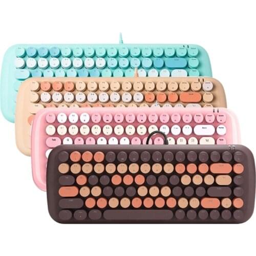 USB Gaming Keyboard with 84 Keys Ergonomic Design Keyboard for Desktop Laptop