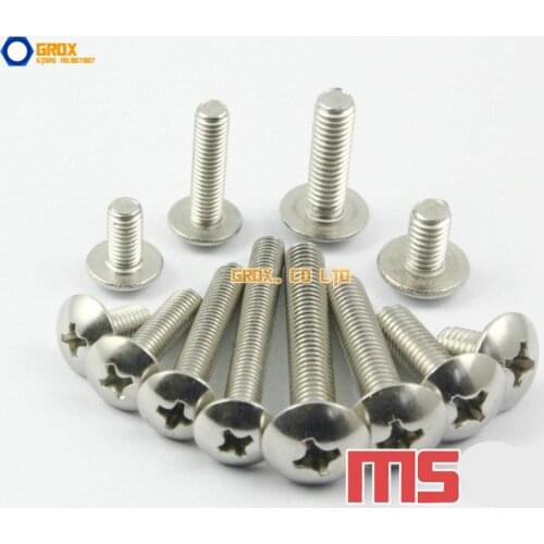 M5 304 Stainless Steel Phillips Truss Head Machine Screw