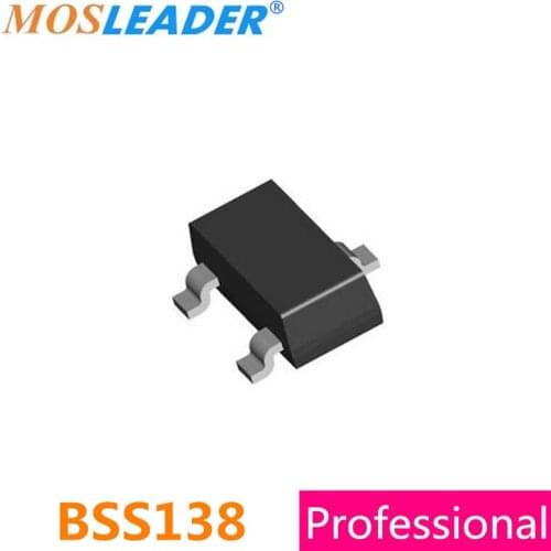 Mosleader BSS138 SOT23 3000PCS LBSS138LT1G BSS138LT1G N-Channel 50V 220mA 0.22A Made in China High quality